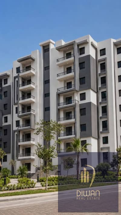 -OFFER  Fully finished apartment for sale . ready to move , located directly on Mohamed Naguib Axis and the Cairo-Suez Road (New Cairo), at a