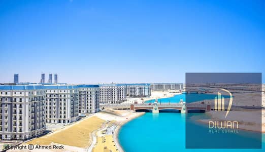 Ready 3-bedroom apartment, fully finished in prime New Alamein, North Coast. Special cash discount. North-facing with tower and lagoon view.