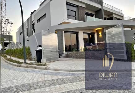 Ready corner villa, fully finished in La Vista City New Capital (villas-only). Double lagoon&landscape view. Lowest Down Payment, 8-year installments.