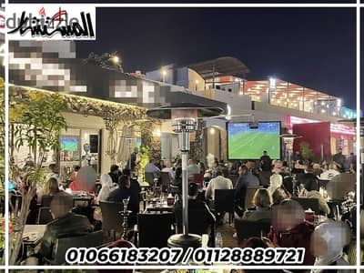 For rent, a café of 250m with an external terrace, furnished and equipped with all appliances and devices at the highest level