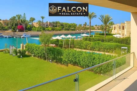 شاليه للبيع في مارينا 8 العلمين  فيو خيالي على اللاجون و3 دقايق من البحر في marina 8
