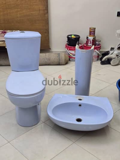 طقم حمام ديورافيت (Duravit) بحالة الممتاز - لون لبني شيك جداً