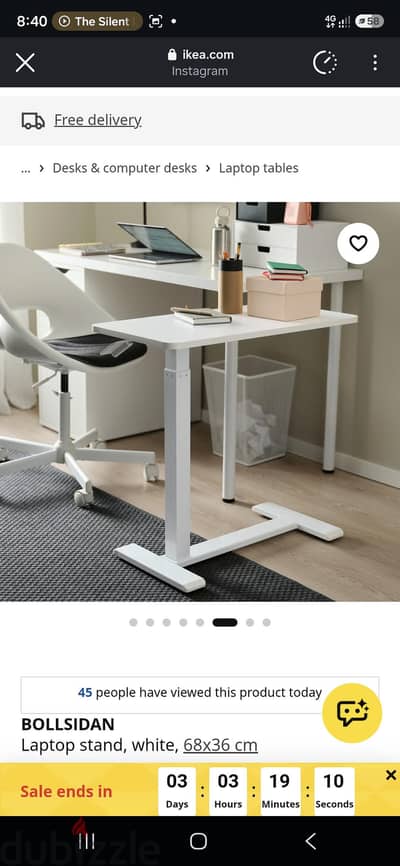 Hydraulic Laptop Desk