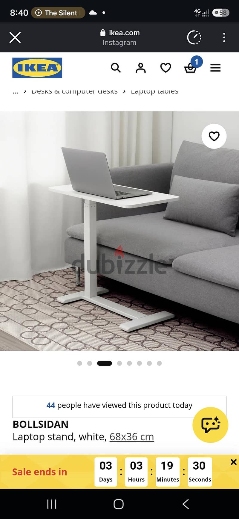 Hydraulic Laptop Desk 1