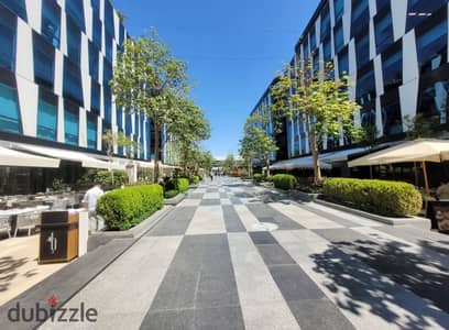 مكتب ادارى للايجار في بارك ستريت - الشيخ زايد 90 متر كامل التشطيب بالتكيفات Office For Rent in Park. st Elsheikh Zayed city 90sqm