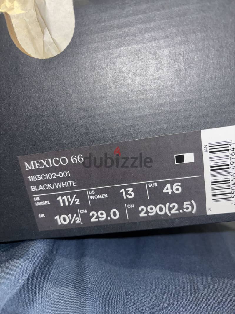 Onitsuka Tiger Mexico 66 Black/White 1