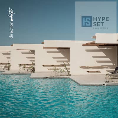 For sale Super-lux townhouse(Ground + 1)with a garden & sea view at Direction White Ras El Hekma (Km192)Delivery in 1 year available with down payment