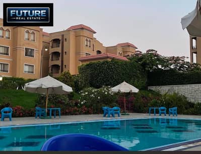200 m furnished apartment in Mina Residence compound in Fifth Settlement, New Cairo