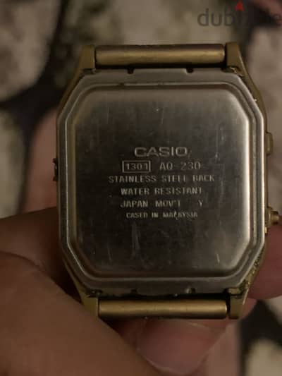 ساعة Casio AQ-230 أصلية – كلاسيك فينتاج