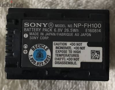 Sony Battery 14 hours NP-FH100 Japan Original