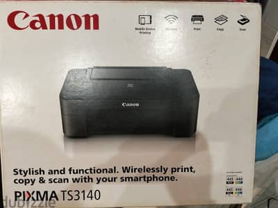 طابعة كانون Canon PIXMA TS3140 وذكيّة وايرلس (طباعة - تصوير - سكانر)
