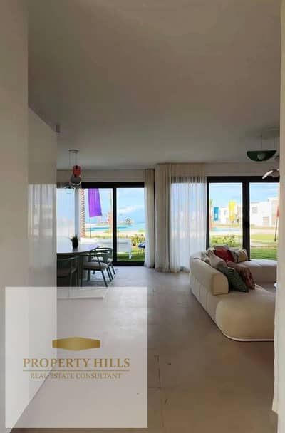 Chalet in the Garden for sale at 950,000 from Sodic, first row by the sea, finished and equipped with air conditioning - in Sodic John - North Coast
