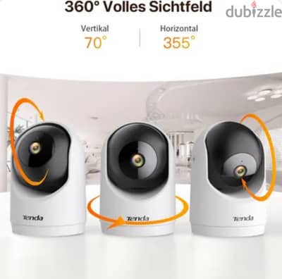 كاميرا مراقبة تيندا الذكية المتحركة 360 درجة Wi-Fi بدقة HD