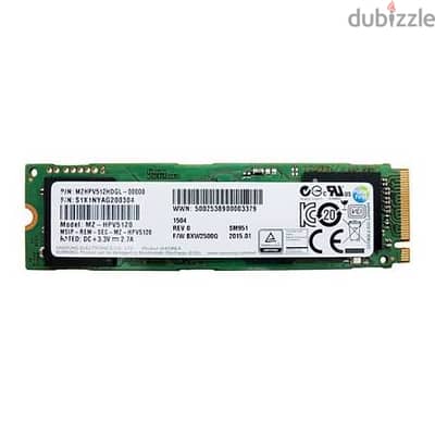 Samsung SM951 NVMe 512 GB Health 98% TBW 8.6 TB