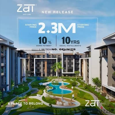  امتلك شقة 112م بإطلالة Landscape داخل ZAT Community | مقدم 10% وتقسيط حتى 10 سنوات