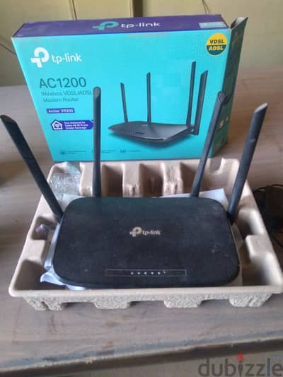 راوتر TP-Link Archer VR300 VDSL/ADSL AC1200 بالكرتونة بحالة ممتازة