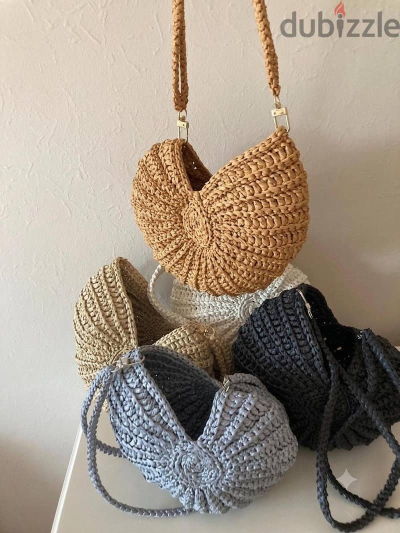 crochet seashell bag 1