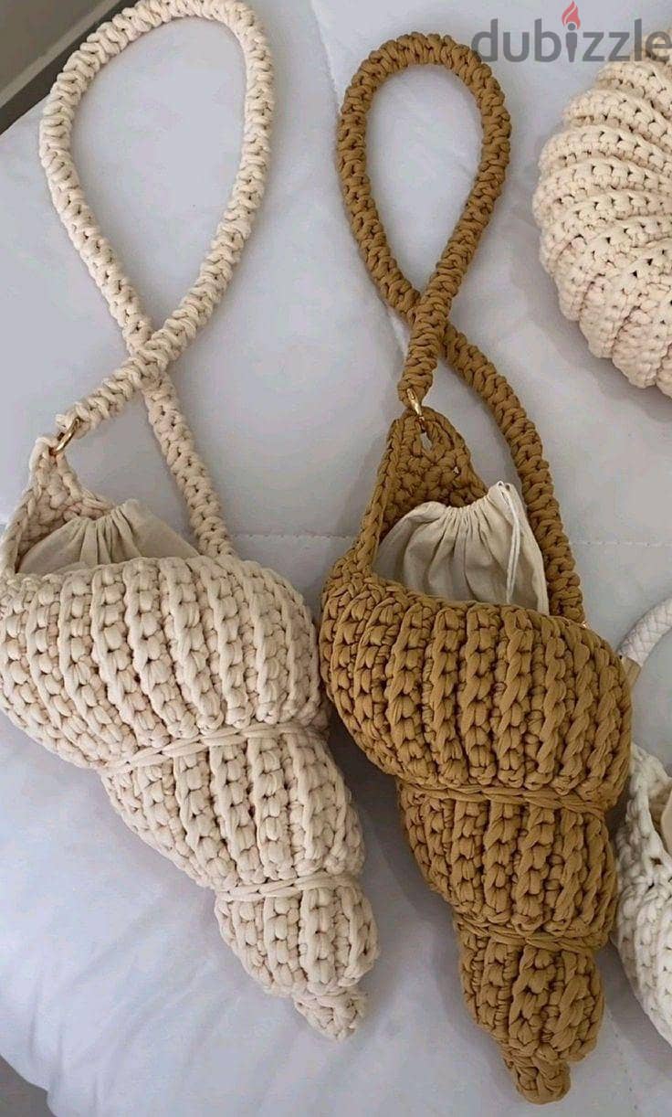 crochet seashell bag 1