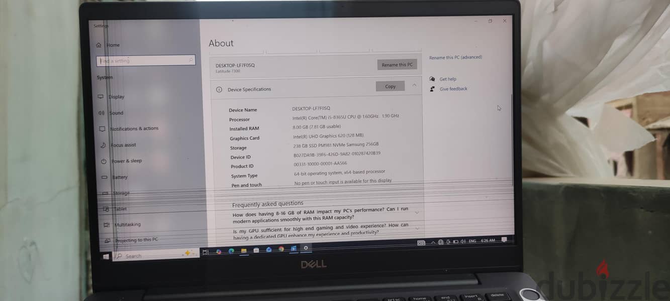 laptop DELL mini - office work 2
