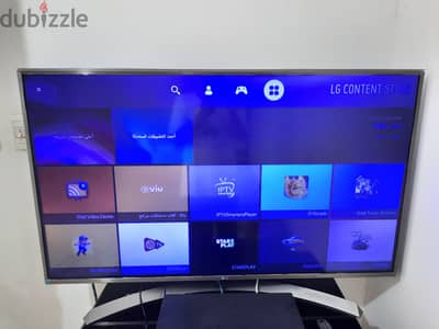 شاشة اسمارات 4k ماركة LG كالجديد
