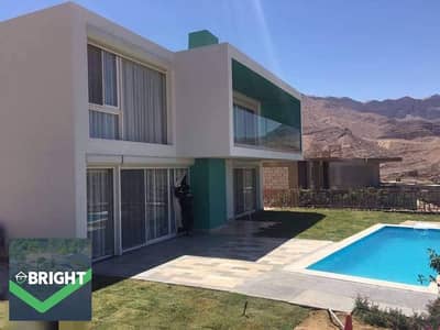 **Grab this unbeatable offer in IL Monte Galala** – Corner villa 190m² + 85m² garden, 3 bedrooms, fully finished and furnished.