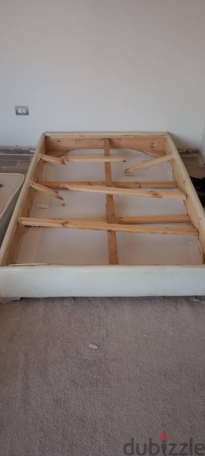 120cm Solid wood bed.