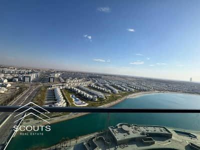 استلم فوري شقه للبيع دبل فيو علي اللاجون والبحر تشطيب كامل High-End عائد استثماري مميز قريب من الجامعات لوكيشن بحري قرب مراسي وهاسيندا