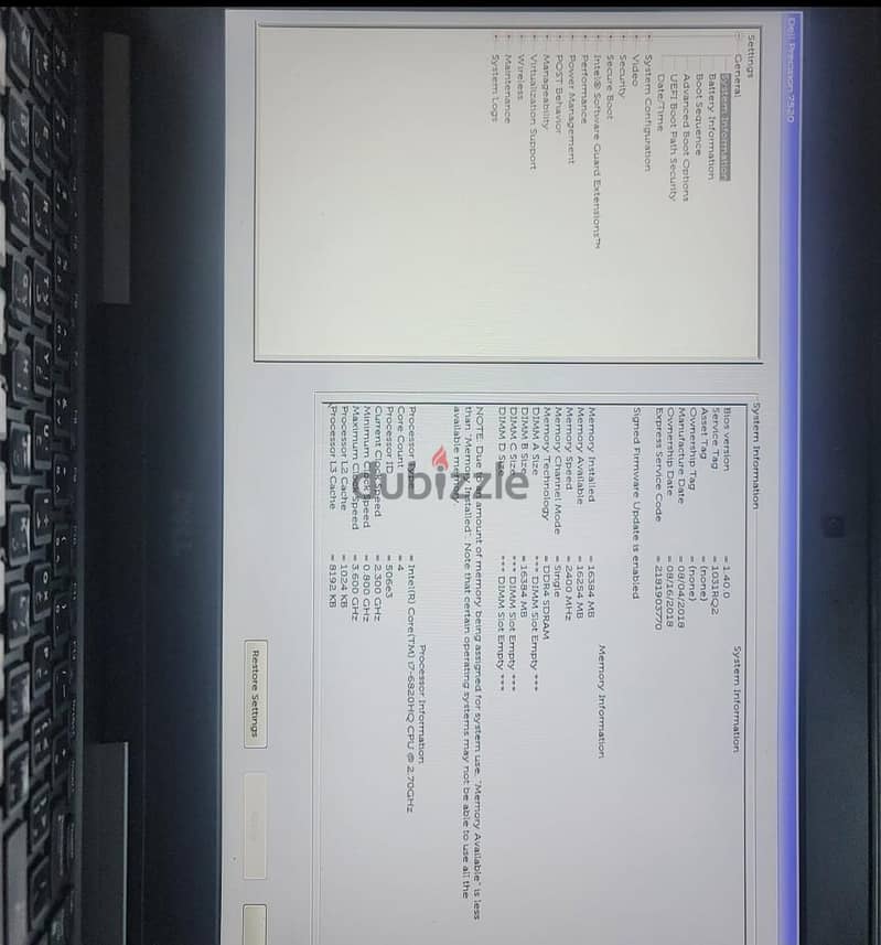 Dell Precision 7520 2