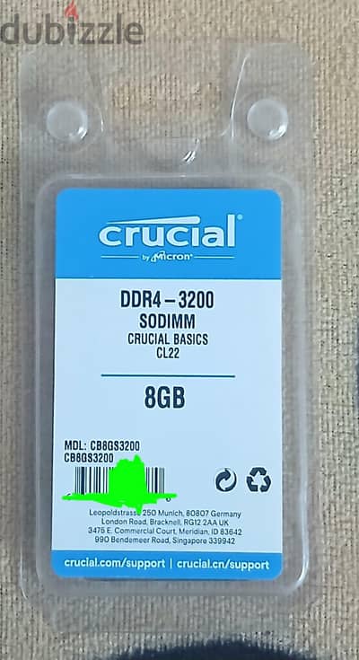 Laptop Ram DDR4 8GB 3200MHZ