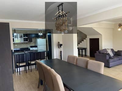 دوبلكس Fully finished بالتكيفات + private garden للبيع في راس الحكمه الساحل الشمالي بالقرب من ماونتن فيو و سوان ليك حسن علام
