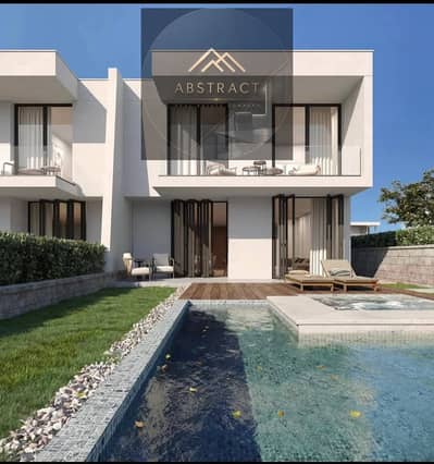 بخصم (35%) امتلك فيلا Townhouse بفيو بانورامي رائع Sea and lagoon View متشطبه بالكامل في كالي كوست راس الحكمه الساحل الشمالي بالقرب من لافيستا