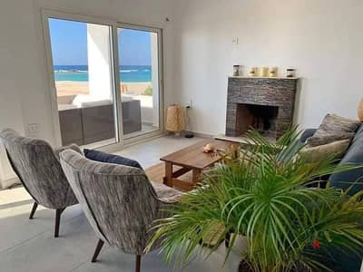 Chalet for Sale in Direction White Ras El Hekma – Fully Finished | Ready to Move In | First Row on the Sea with Direct Sea & Lagoon Views