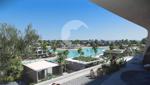 Direct lake view 100% sea view Fully finished + Ac's villa for sale in Azha North coast
