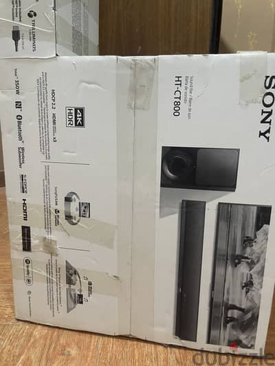 للبيع: Sony HT-CT800 Soundbar 4K HDR – جديد بالكرتونة الأصلية