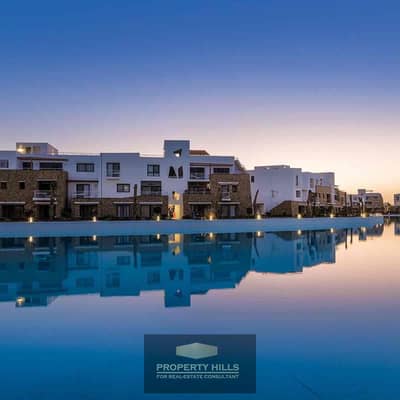 فرصة مميزة لامتلاك شاليه فوري متشطب بالكامل في سوان ليك الجونة Sea view بالكامل