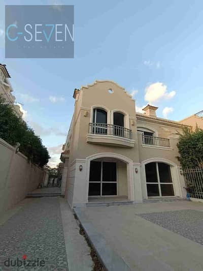 Townhouse Quadro prime location semi finished for sale in el patio 5 east el shorouk
