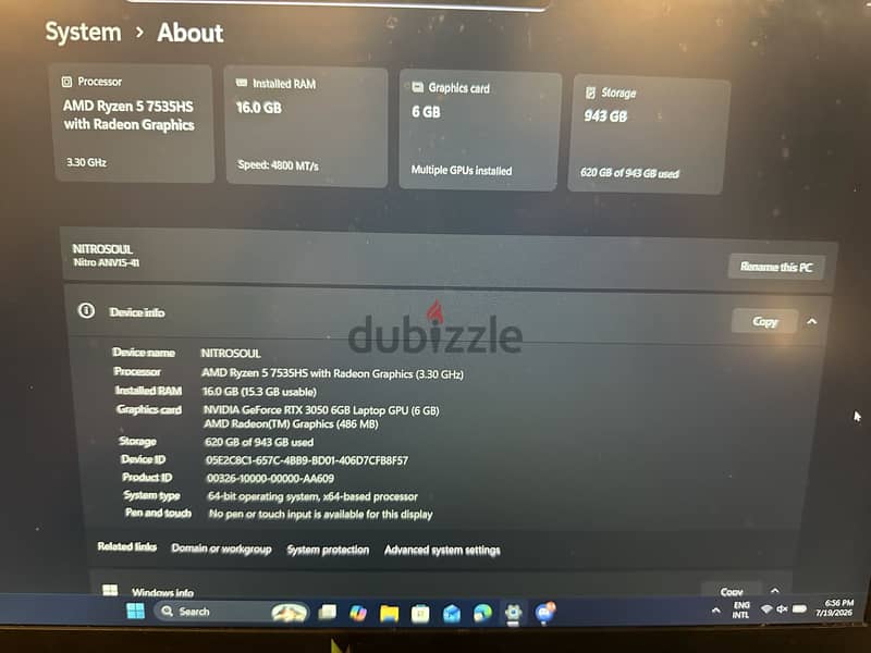 Acer nitro v15 1