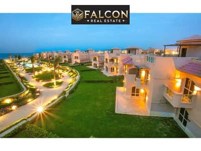 150 meter chalet for sale with an open view and a clear sea frontage in La Vista Topaz Ain Sokhna village, next to Telal Sokhna and near Porto Sokhna.
