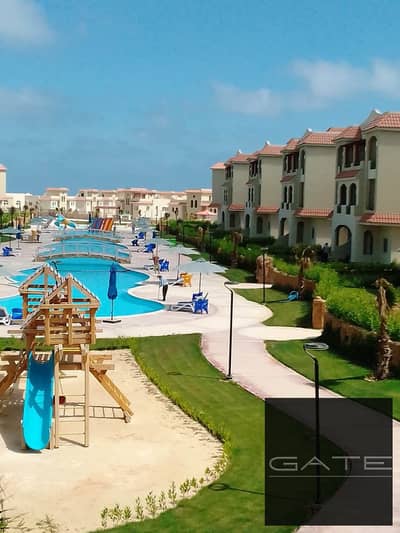 Ground-floor chalet with a garden for sale in a prime location overlooking the pool at La Sirena – North Coast; fully finished