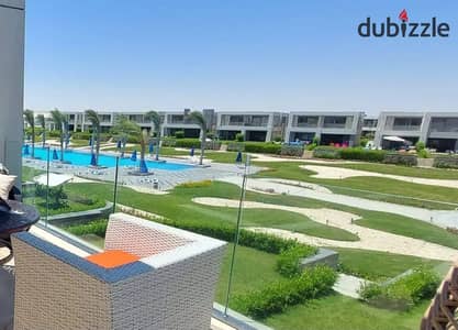 Delivery soon, Finished chalet with a garden in La Vista Ras El Hekma, next to Ceasar Sodic