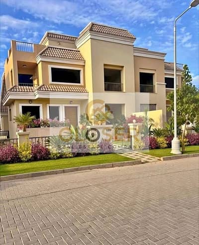 For sale corner villa in the newest phase villas only at the lowest price in Sarai Compound next to Madinaty in inst over 12Y