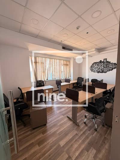 Administrative office for rent, 930 sqm, finished with air conditioning, on South Teseen Street - 5th Settlement - New Cairo