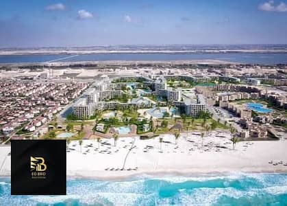 شاليه كورنر 3 غرف متشطب بالكامل للبيع Lagoon View في Glee North Coast الساحل الشمالي - تقسيط علي 10 سنين