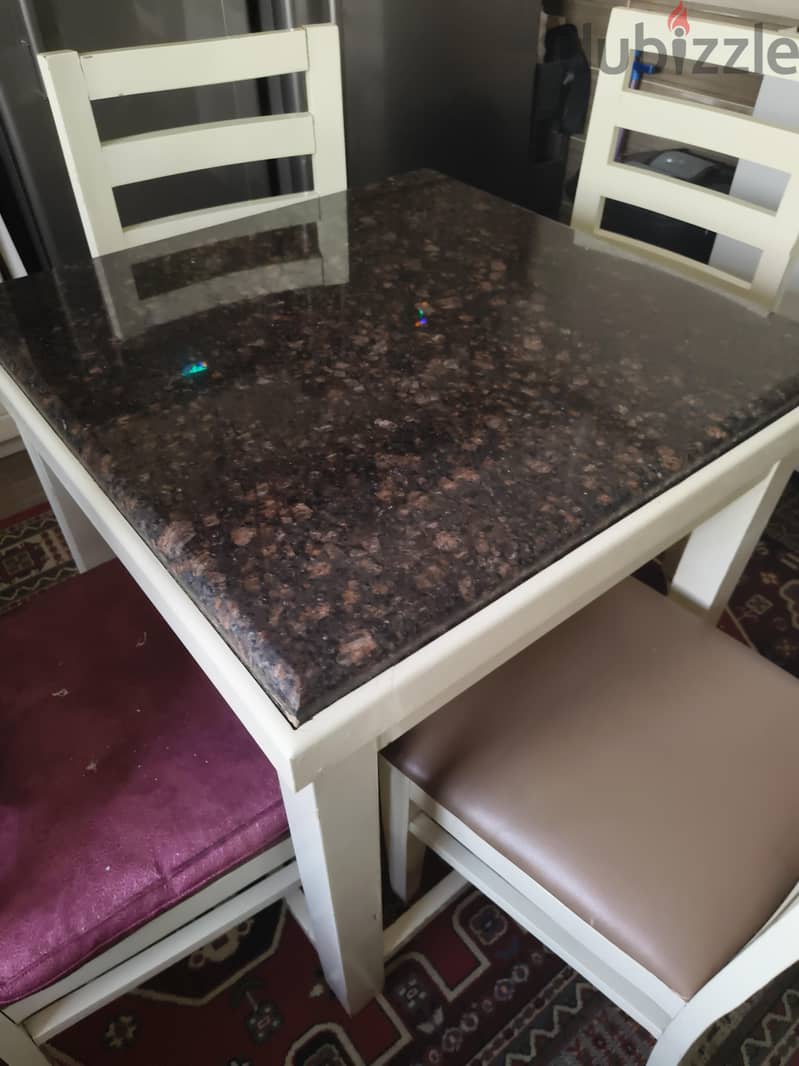 table with chairs 80cm by 80cm 1