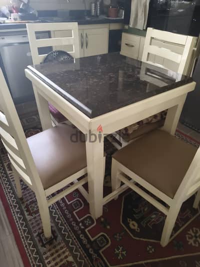 table with chairs hand made