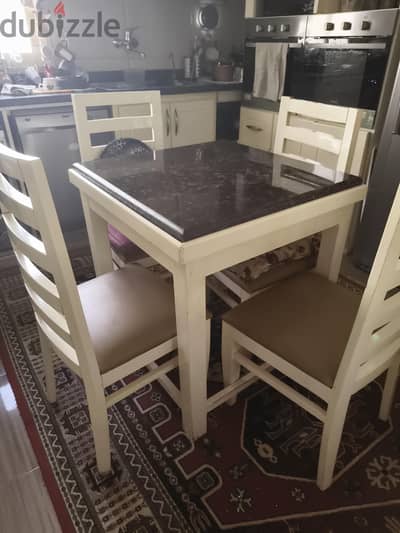 table with chairs hand made
