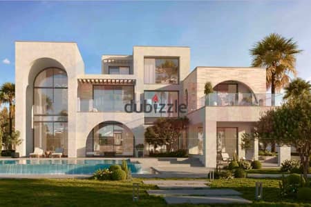 Standalone villa, 334 sq m built-up area + 425 sq m land (V1) in Creeks Compound, opposite Carrefour City Center