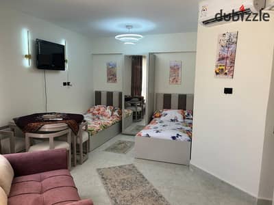 استديو للبيع بزهرة الساحل الشمالى ٣٣م استلام فورى ڤيو بول سعر مميز