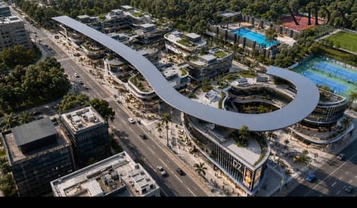محل للبيع 33م في مول هالو تاني نمرة من محور 26 يوليو سور بسور مع نادي وادي دجلة بمقدم 5% و اقساط حتي 10 سنين