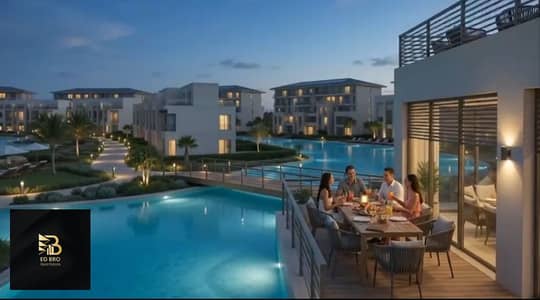 تاون هاوس متشطب بالكامل بحديقة خاصة وإطلالة على البحر للبيع في PAUSE North Coast الساحل الشمالي - تقسيط علي 10 سنين